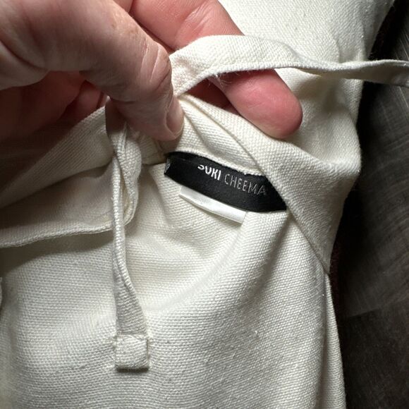 Suki Cheema Throw Pillow with Down Feather Insert - 19.5x20 in - Picture 4 of 6